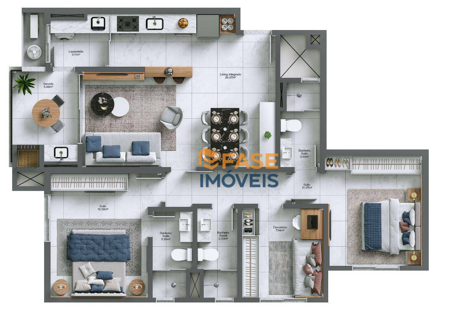 Apartamento à venda com 3 quartos, 93m² - Foto 21