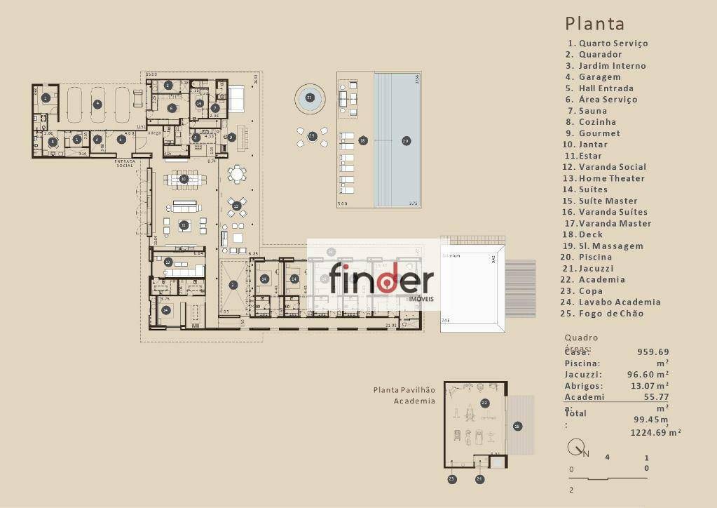 Casa de Condomínio à venda com 6 quartos, 1225m² - Foto 42