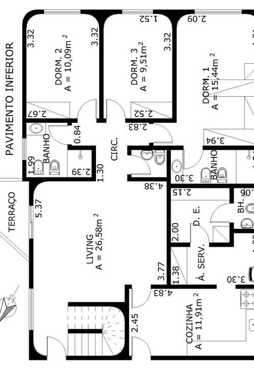 Apartamento à venda com 3 quartos, 114m² - Foto 3