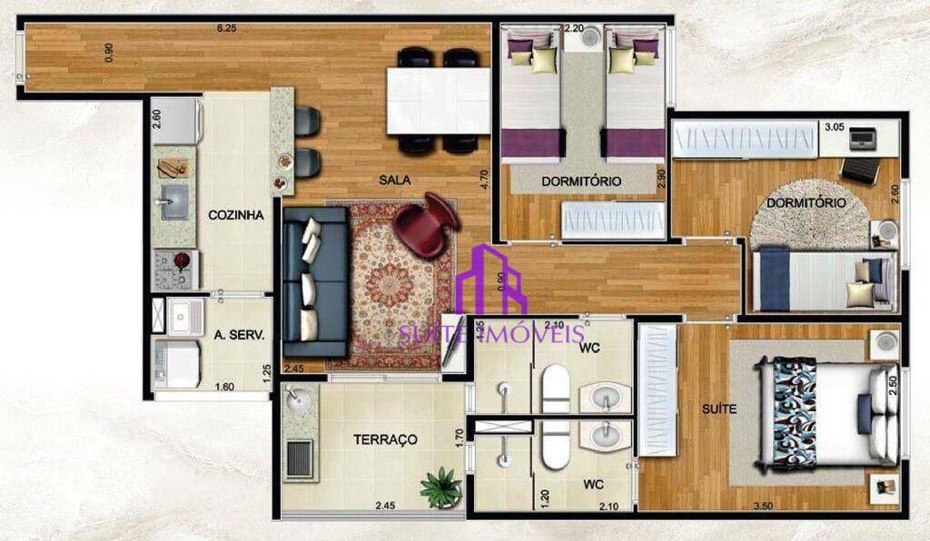 Apartamento à venda com 2 quartos, 56m² - Foto 88