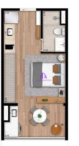 Apartamento à venda com 1 quarto, 37m² - Foto 26