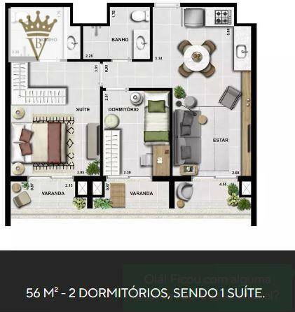 Apartamento à venda com 2 quartos, 56m² - Foto 19