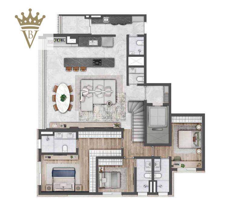 Cobertura à venda com 3 quartos, 306m² - Foto 12