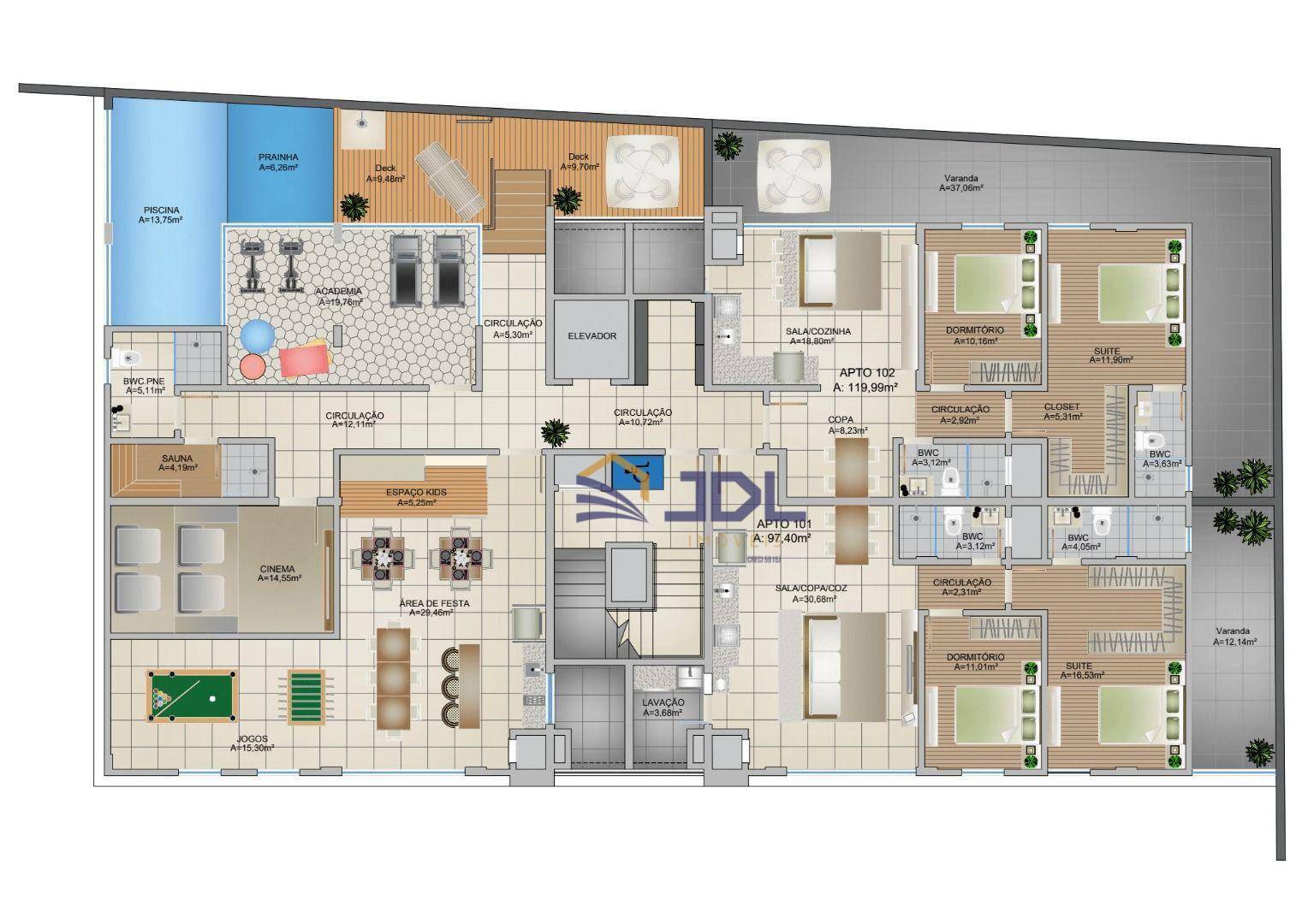 Apartamento à venda com 3 quartos, 120m² - Foto 23