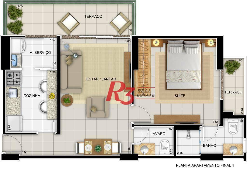 Apartamento à venda com 1 quarto, 57m² - Foto 27