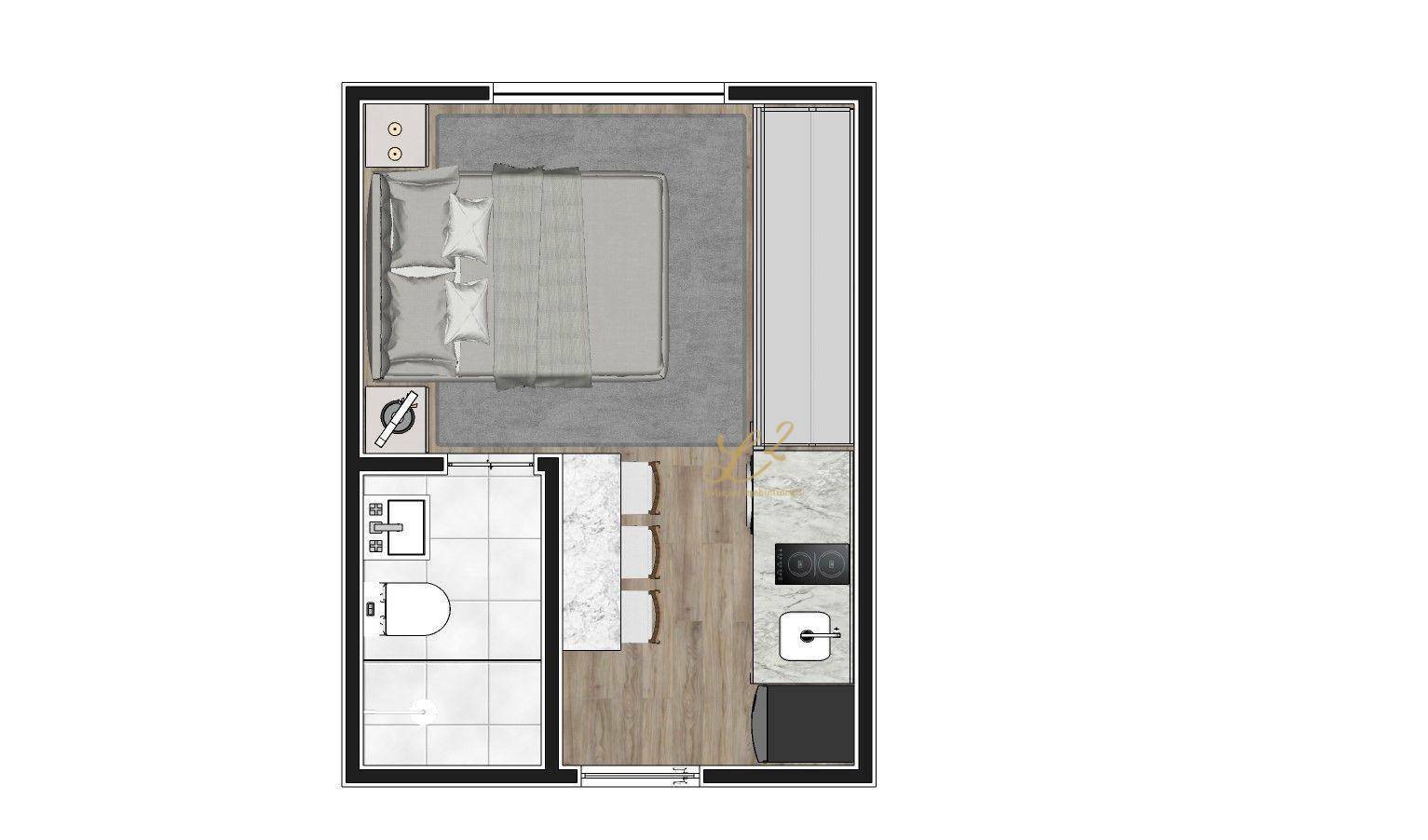 Kitnet-Studio, 17 m² - Foto 4