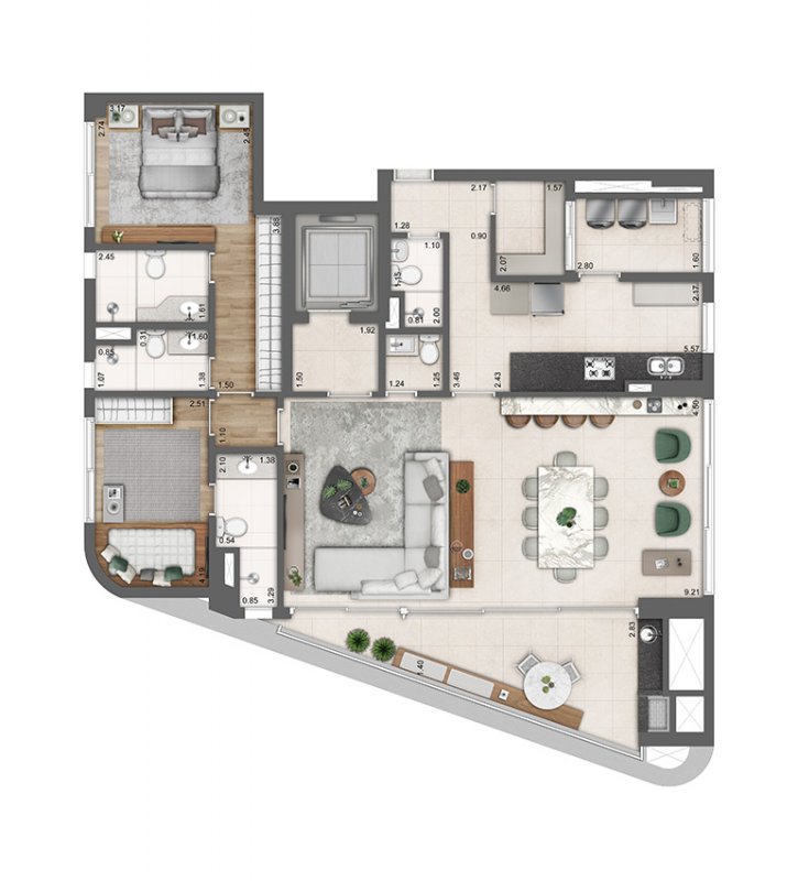 Apartamento à venda com 3 quartos, 153m² - Foto 11