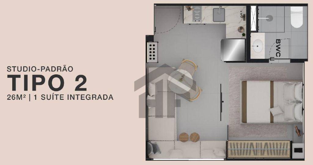 Kitnet-Studio, 26 m² - Foto 14