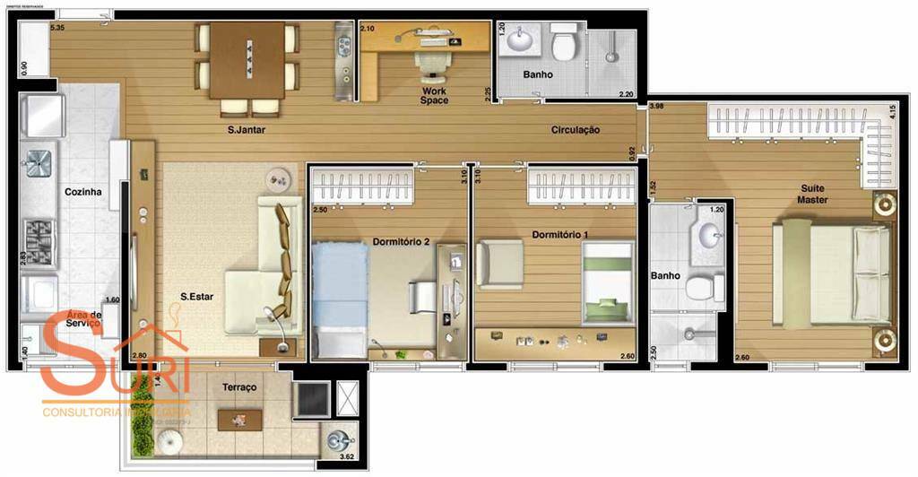 Apartamento à venda com 3 quartos, 96m² - Foto 49