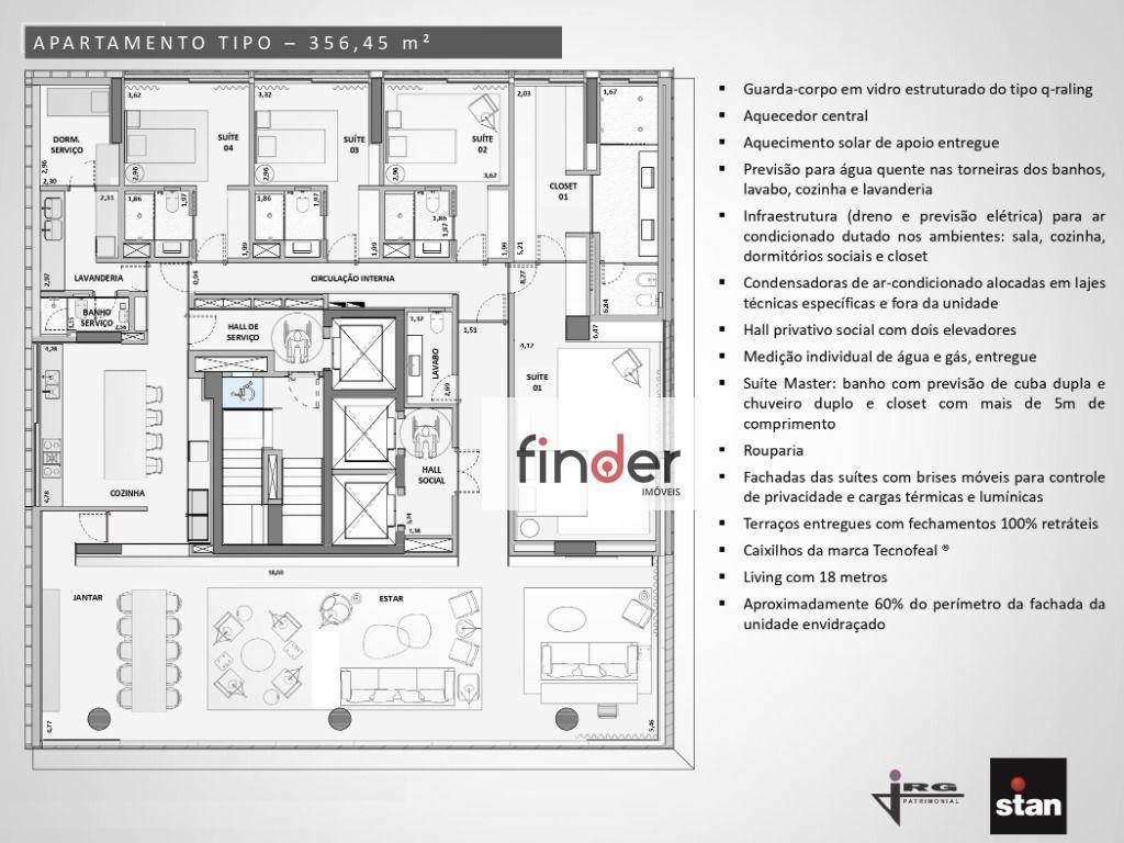 Apartamento à venda com 4 quartos, 356m² - Foto 20