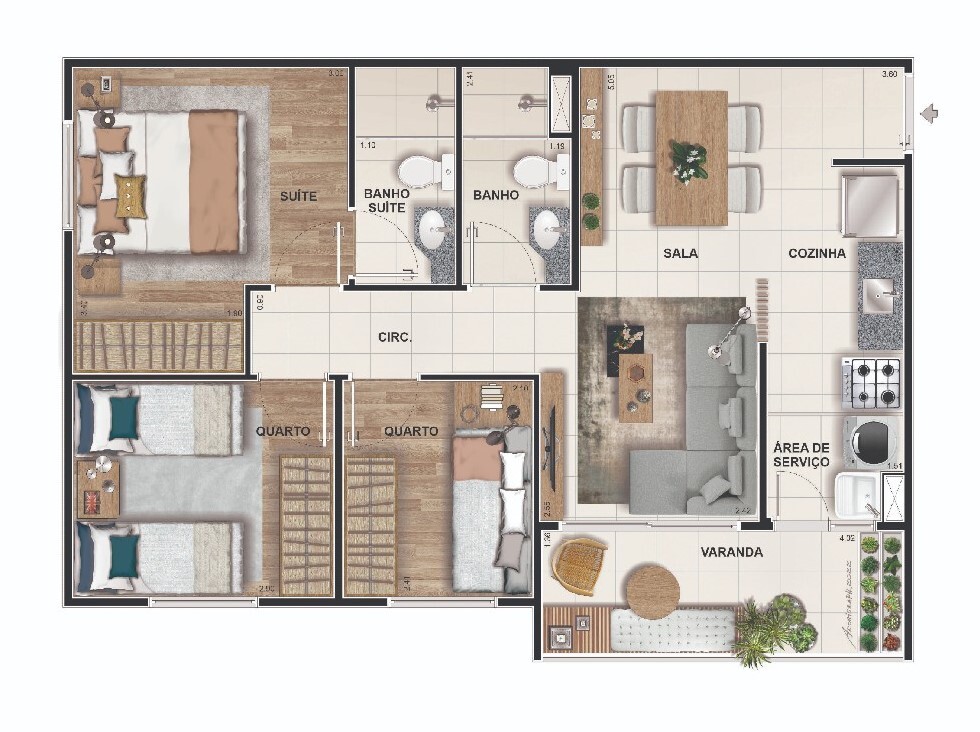 Apartamento à venda com 2 quartos, 5246m² - Foto 22