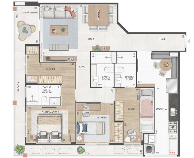 Apartamento à venda com 4 quartos, 109m² - Foto 19