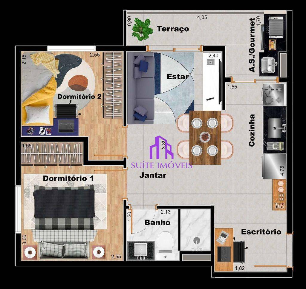 Apartamento à venda com 2 quartos, 44m² - Foto 14