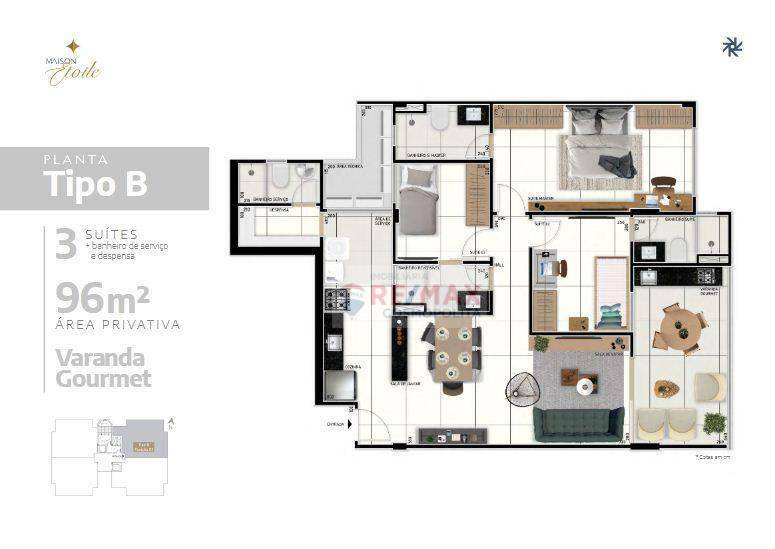 Apartamento à venda com 3 quartos, 92m² - Foto 8