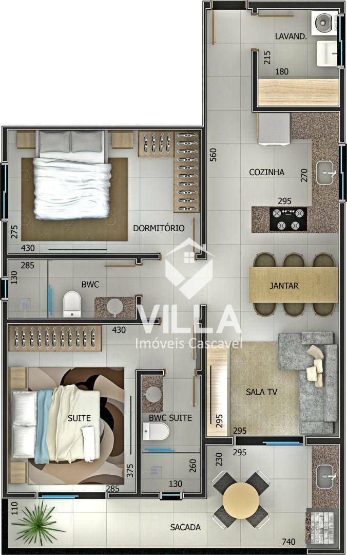 Apartamento à venda com 2 quartos, 82m² - Foto 3