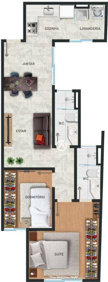 Apartamento à venda com 2 quartos, 62m² - Foto 16