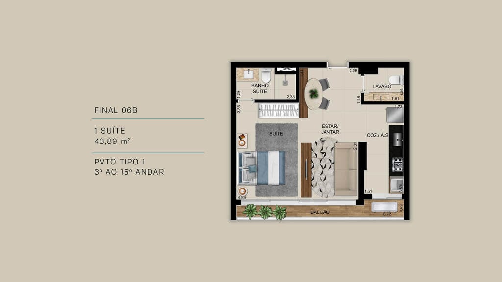 Apartamento, 2 quartos, 78 m² - Foto 15