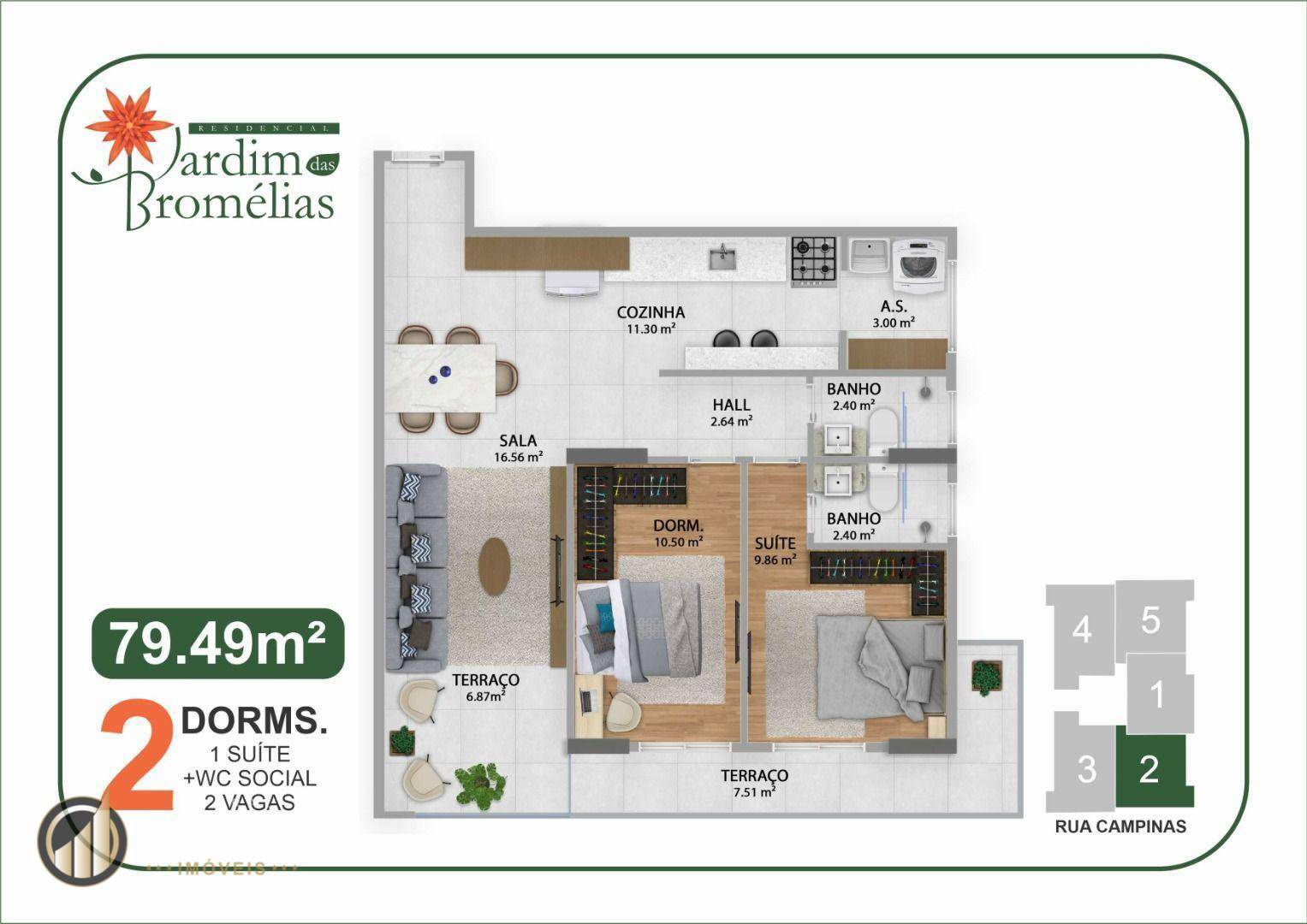 Apartamento à venda com 2 quartos, 79m² - Foto 43