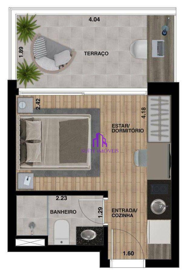 Kitnet e Studio à venda com 1 quarto, 26m² - Foto 11