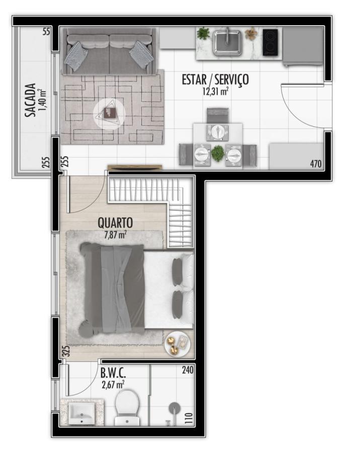 Apartamento à venda com 2 quartos, 42m² - Foto 18