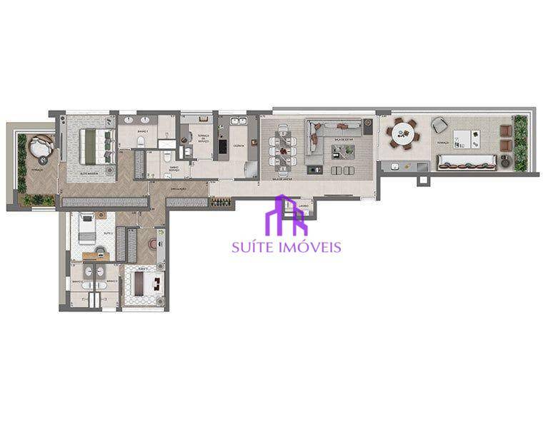 Apartamento à venda com 3 quartos, 140m² - Foto 24