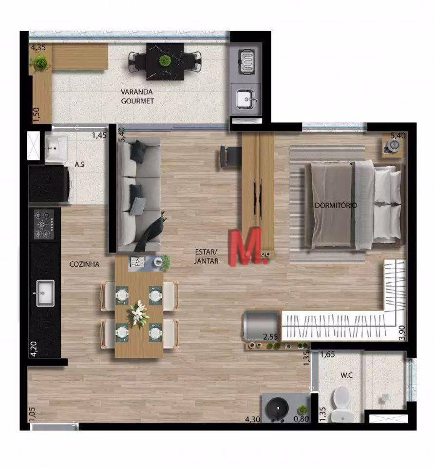 Apartamento à venda com 1 quarto, 44m² - Foto 104