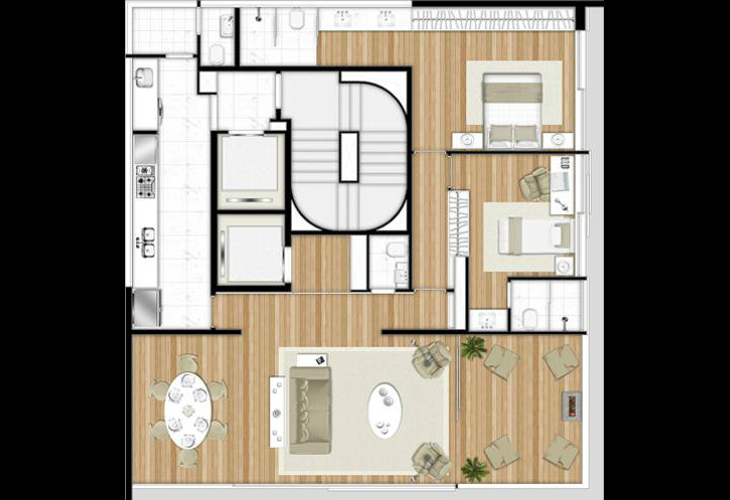 Apartamento à venda com 2 quartos, 30m² - Foto 2