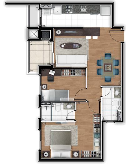 Apartamento à venda com 2 quartos, 6772m² - Foto 32