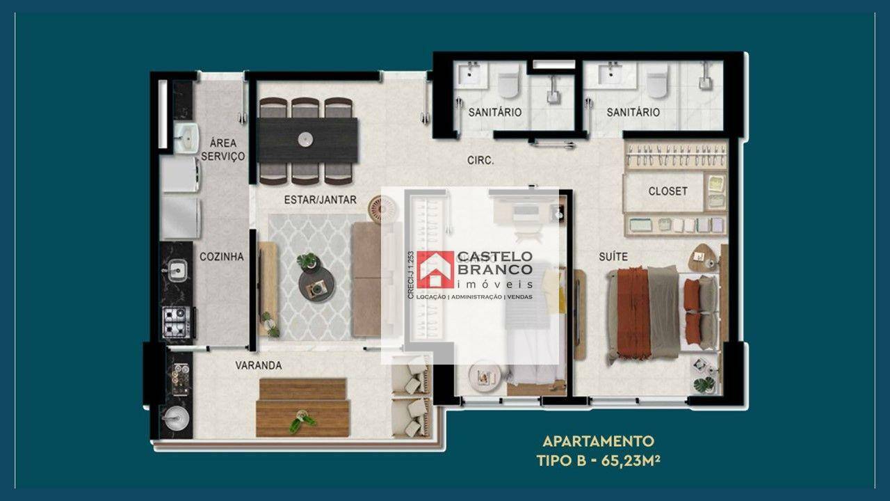 Apartamento à venda com 2 quartos, 65m² - Foto 16