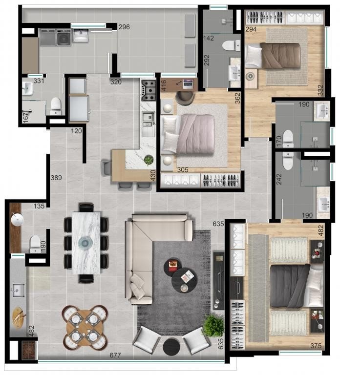 Apartamento à venda com 3 quartos, 152m² - Foto 18