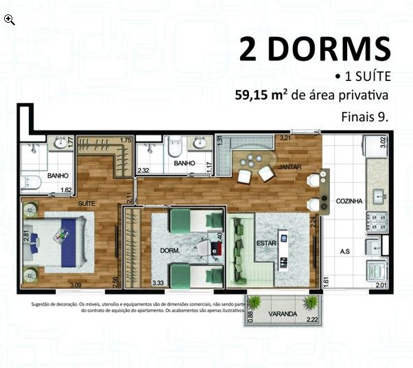 Apartamento à venda com 2 quartos, 60m² - Foto 28