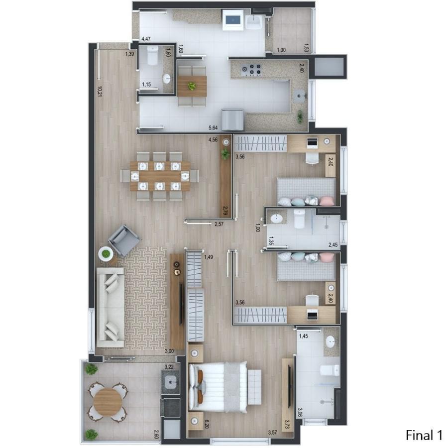 Apartamento à venda com 3 quartos, 119m² - Foto 12