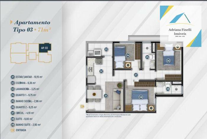 Apartamento à venda com 3 quartos, 71m² - Foto 6