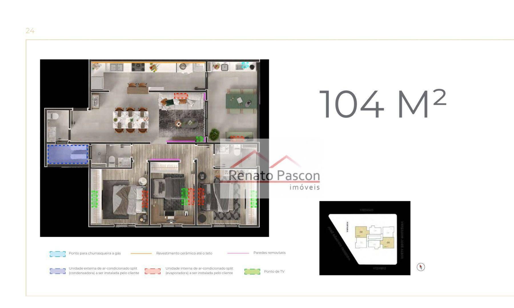 Apartamento à venda com 2 quartos, 67m² - Foto 17