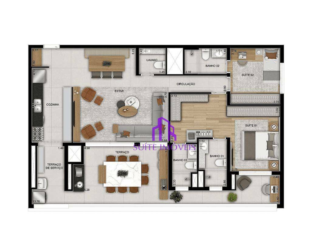 Apartamento à venda com 3 quartos, 90m² - Foto 28