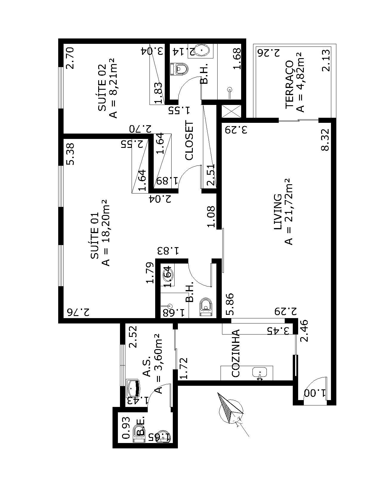 Apartamento à venda com 3 quartos, 80m² - Foto 4