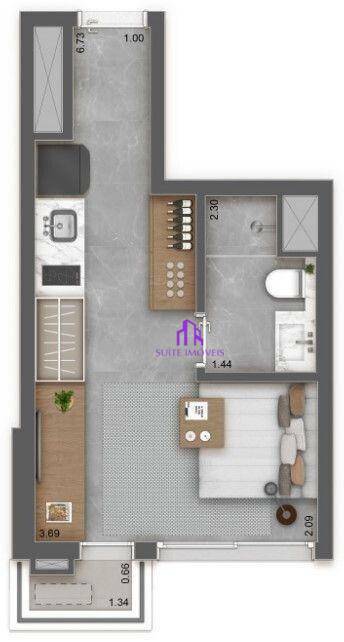 Apartamento à venda com 3 quartos, 109m² - Foto 3