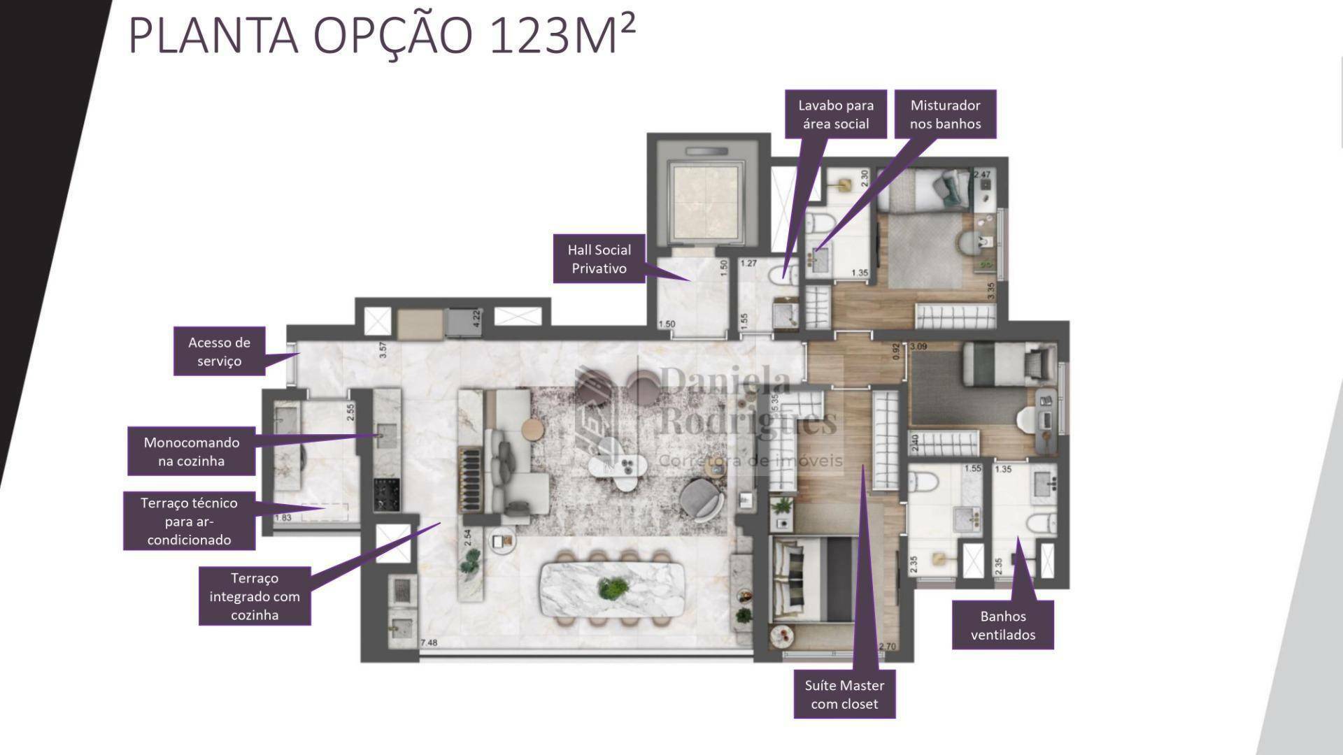 Apartamento à venda com 4 quartos, 144m² - Foto 2