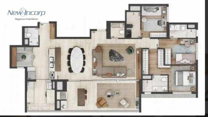 Apartamento à venda com 3 quartos, 136m² - Foto 17