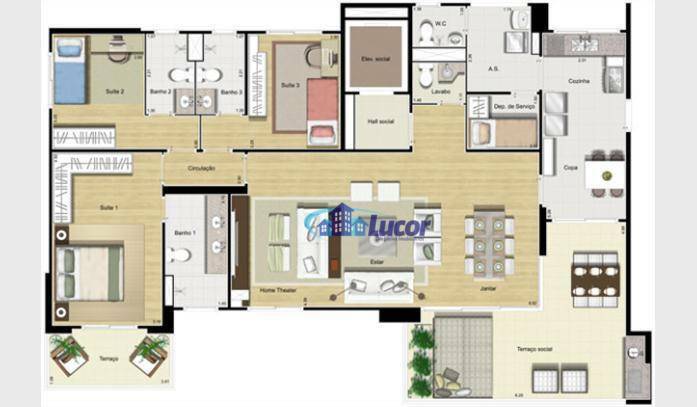 Apartamento à venda com 3 quartos, 162m² - Foto 35