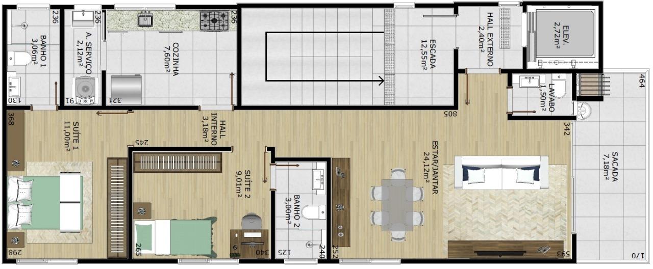 Casa à venda com 3 quartos, 60m² - Foto 8