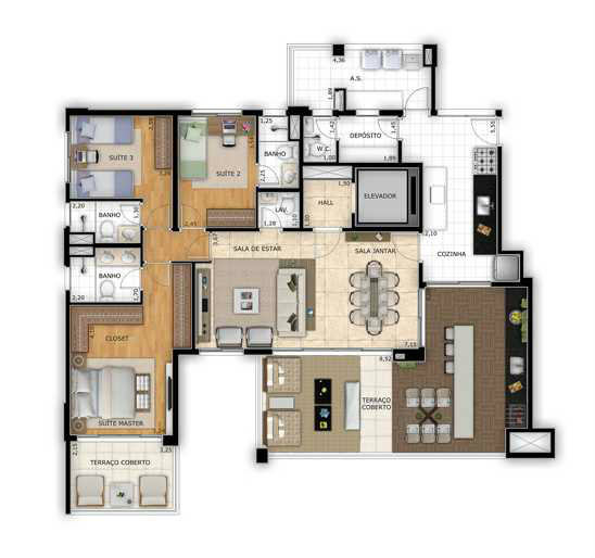 Apartamento à venda com 4 quartos, 163m² - Foto 7