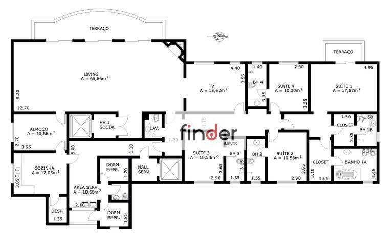 Apartamento à venda com 4 quartos, 311m² - Foto 47