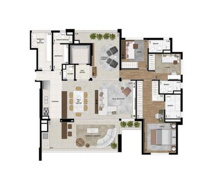 Apartamento à venda com 3 quartos, 182m² - Foto 9