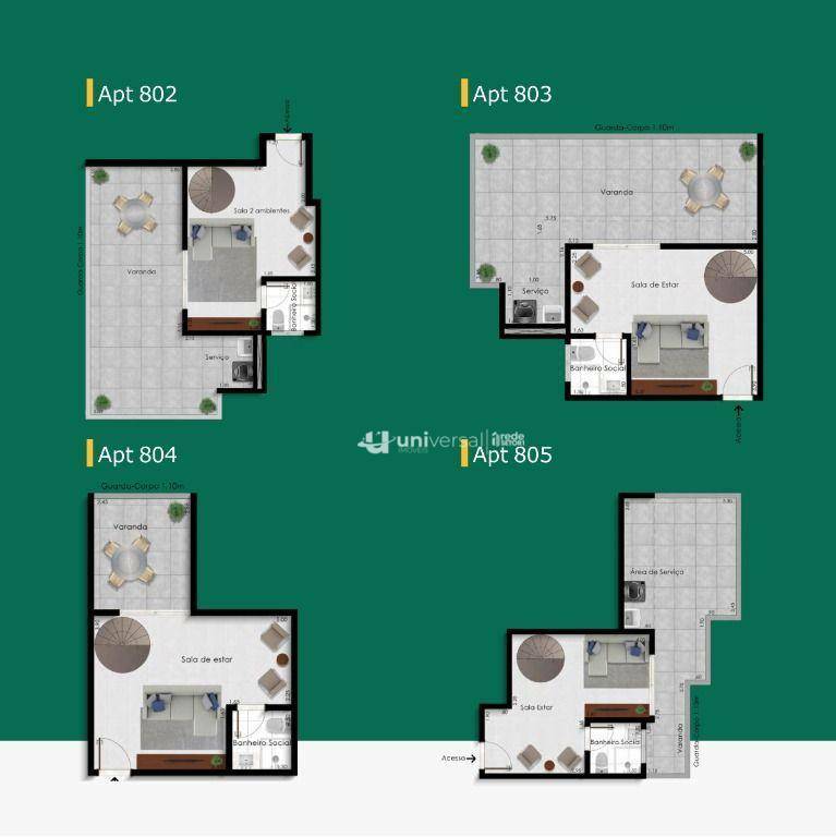 Apartamento à venda com 2 quartos, 48m² - Foto 9