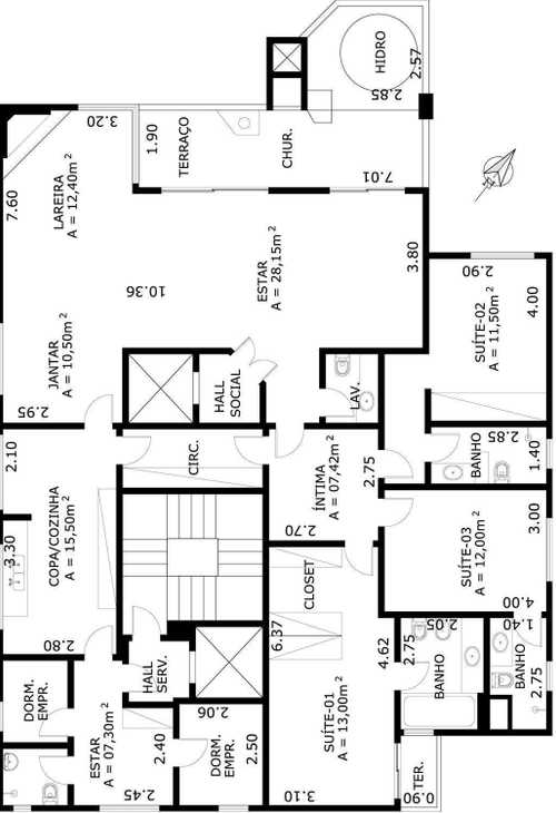 Apartamento à venda com 4 quartos, 220m² - Foto 4