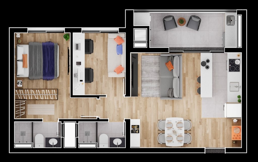 Apartamento à venda com 2 quartos, 5725m² - Foto 43