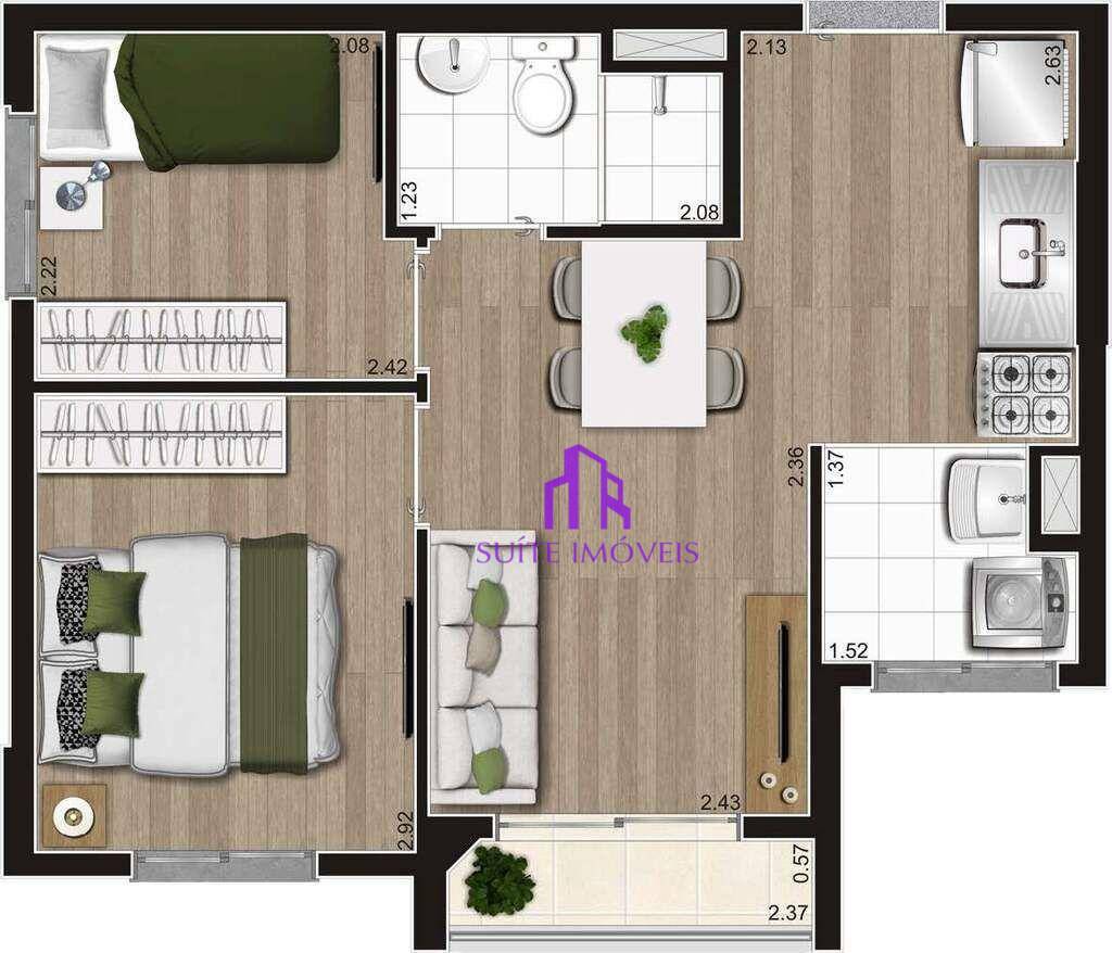 Apartamento à venda com 1 quarto, 29m² - Foto 4