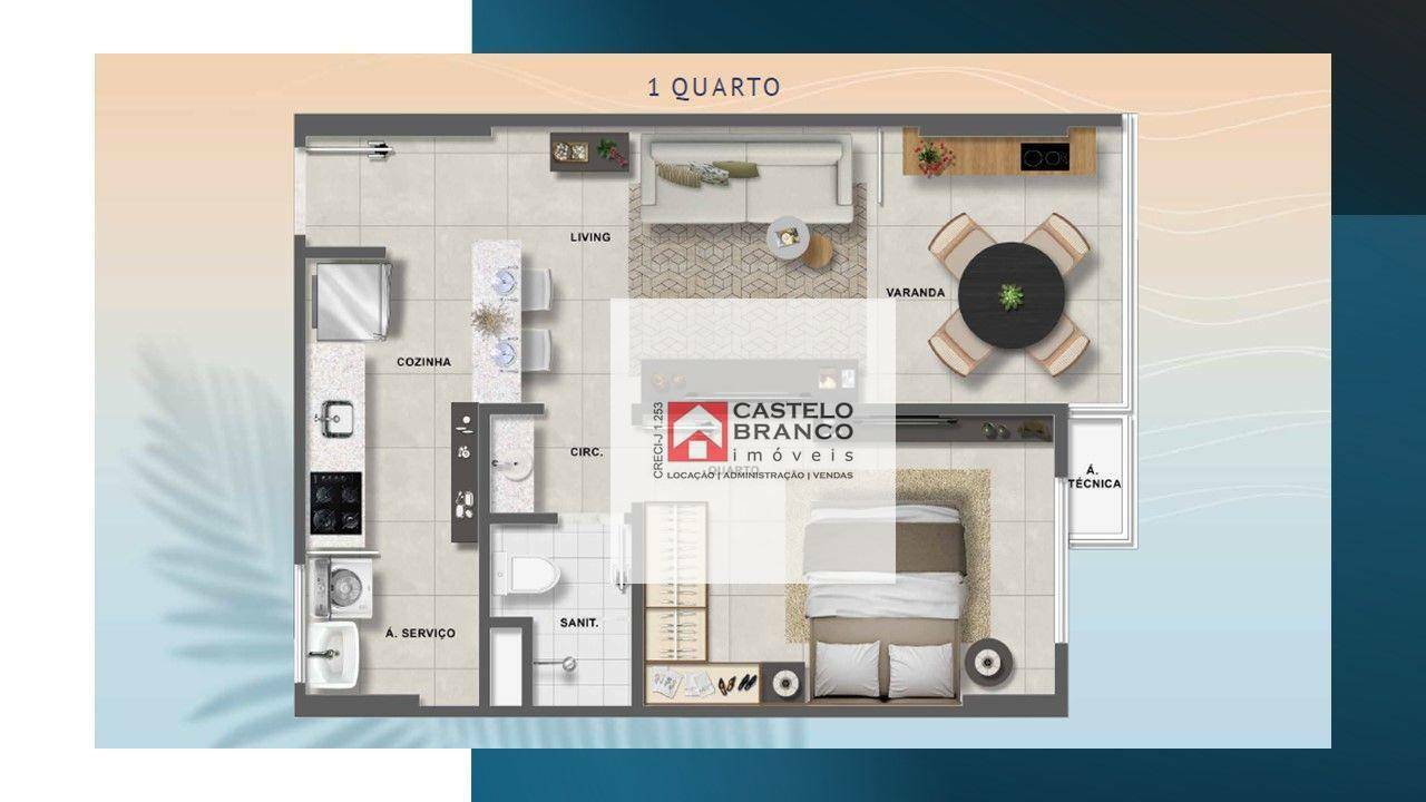 Apartamento à venda com 1 quarto, 42m² - Foto 8