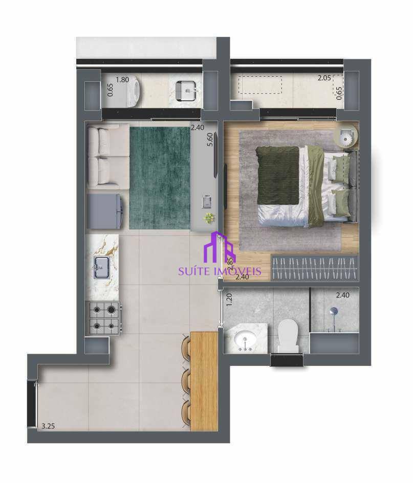 Apartamento à venda com 1 quarto, 27m² - Foto 35